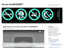 Tablet Screenshot of islamverbot.wordpress.com