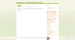 Desktop Screenshot of mymalaysiaku.wordpress.com
