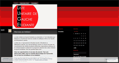 Desktop Screenshot of gaucheetudianteunitaire.wordpress.com