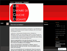 Tablet Screenshot of gaucheetudianteunitaire.wordpress.com