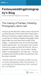 Mobile Screenshot of fantasyweddingphotography.wordpress.com