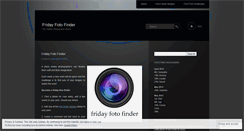 Desktop Screenshot of fridayfotofinder.wordpress.com