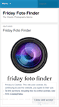 Mobile Screenshot of fridayfotofinder.wordpress.com