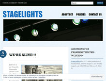 Tablet Screenshot of ectstagelights.wordpress.com