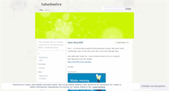 Desktop Screenshot of habedieehre.wordpress.com