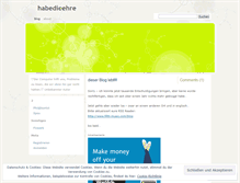 Tablet Screenshot of habedieehre.wordpress.com