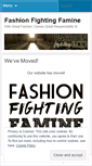 Mobile Screenshot of fashionfightingfamine.wordpress.com