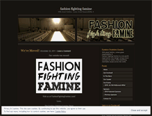 Tablet Screenshot of fashionfightingfamine.wordpress.com