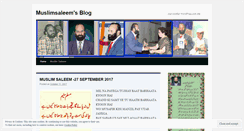 Desktop Screenshot of muslimsaleem.wordpress.com