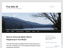Tablet Screenshot of fineafter50.wordpress.com
