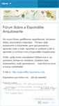 Mobile Screenshot of espondiliteanquilosante.wordpress.com