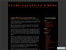 Tablet Screenshot of clareglanville.wordpress.com