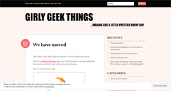 Desktop Screenshot of girlygeekthings.wordpress.com