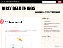 Tablet Screenshot of girlygeekthings.wordpress.com