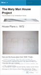 Mobile Screenshot of marymanproject.wordpress.com