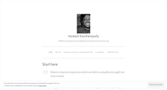 Desktop Screenshot of hareeshk.wordpress.com