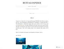 Tablet Screenshot of buffalospider.wordpress.com