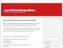 Tablet Screenshot of carrefourdequebec.wordpress.com