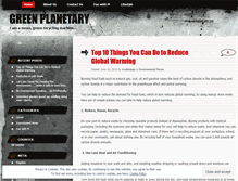Tablet Screenshot of greenplanetary.wordpress.com