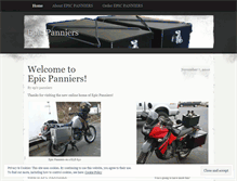 Tablet Screenshot of epicpanniers.wordpress.com