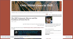 Desktop Screenshot of onlyhitlergoestohell.wordpress.com