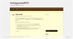 Desktop Screenshot of lovingyourself101.wordpress.com