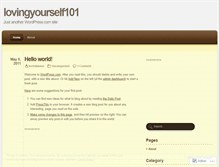 Tablet Screenshot of lovingyourself101.wordpress.com