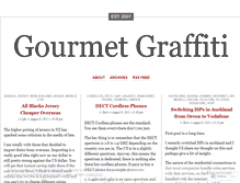 Tablet Screenshot of gourmetgraffiti.wordpress.com