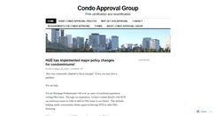 Desktop Screenshot of condoapproval.wordpress.com