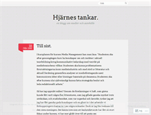 Tablet Screenshot of hjarnestankar.wordpress.com