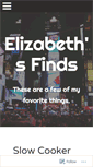 Mobile Screenshot of elizabethsfinds.wordpress.com