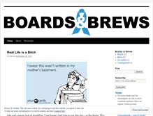 Tablet Screenshot of boardsandbrews.wordpress.com