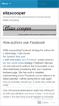 Mobile Screenshot of elizacooper.wordpress.com