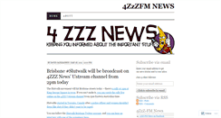 Desktop Screenshot of 4zzznews.wordpress.com