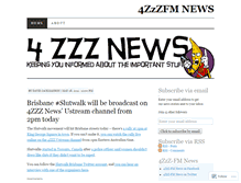 Tablet Screenshot of 4zzznews.wordpress.com