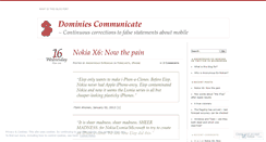 Desktop Screenshot of dominiescommunicate.wordpress.com