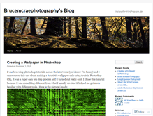 Tablet Screenshot of brucemcraephotography.wordpress.com