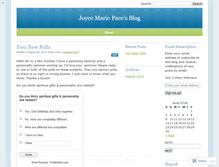 Tablet Screenshot of joycewrites.wordpress.com
