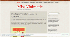 Desktop Screenshot of missvinimatic.wordpress.com