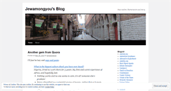 Desktop Screenshot of jewamongyou.wordpress.com