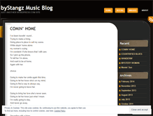 Tablet Screenshot of musicbystangz.wordpress.com