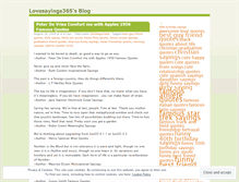 Tablet Screenshot of lovesayings365.wordpress.com