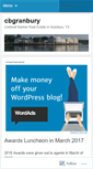 Mobile Screenshot of cbgranbury.wordpress.com