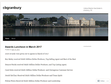 Tablet Screenshot of cbgranbury.wordpress.com