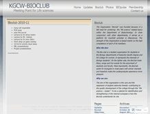 Tablet Screenshot of kgcwbioclub.wordpress.com