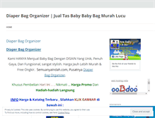 Tablet Screenshot of diaperbagorganizer.wordpress.com