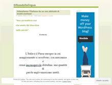 Tablet Screenshot of difesadellalingua.wordpress.com