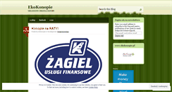 Desktop Screenshot of ekokonopie.wordpress.com