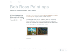 Tablet Screenshot of bobrosspaintings.wordpress.com