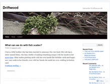 Tablet Screenshot of justdriftwood.wordpress.com